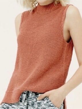 Lou & Grey Rust Sleeveless Knit Tank